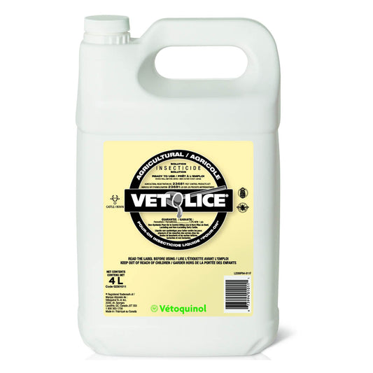 Vetolice insecticide lice and horn flies on cattle 4l