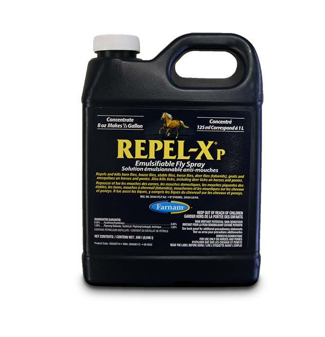 Repel-X equine horse emulsifiable fly spray Pyrethrin