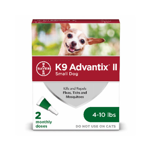 K9 Advantix II  Flea And Tick Prevention & Treatment for Dogs 4-10-Lbs., 2 Doses