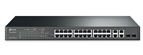 TP-Link T1500-28PCT 24-Port 10/100Mbps Smart Switch with 4-Port Gigabit PoE