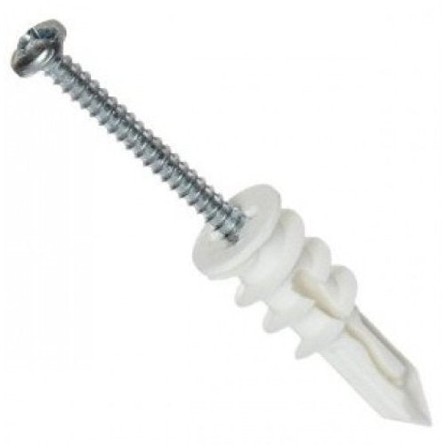 Toggler SnapSkru 30010 Self-Drilling Drywall Anchor with 1/2 inch Screws, Box of 100