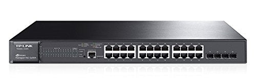 TP-Link T2600G-28MPS JetStream 24-Port Gigabit L2 Managed PoE+ Switch with 4 SFP Slots