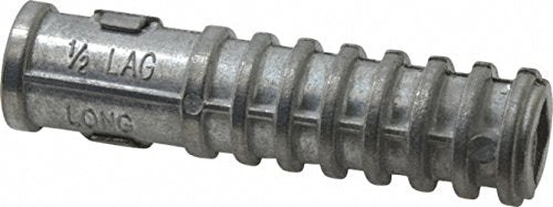 Toggler LSL12 1/2'' Long Lag Screw Shield Anchors - 25 per box