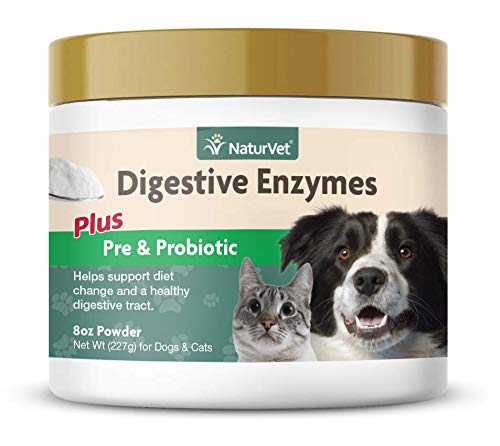 Healthy Probiotics and Digestive Enzyme Powder Supplement for Dogs and Cats, Optimal Utilization of Nutrients for Sensitive Stomachs, Made by NaturVet