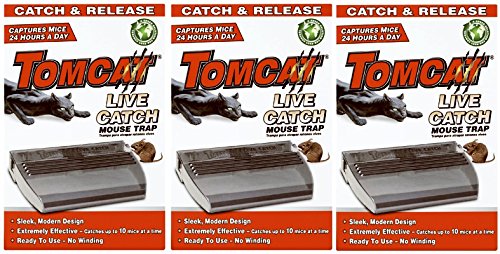 Tomcat # 33510 Live Catch & Release Mouse Trap - Quantity 3