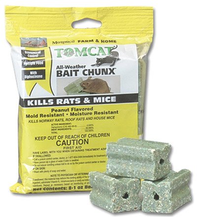 Rat and Mice Bait Chunx 1 Ounce Package X 8 Bag 9lbs/4.1kg