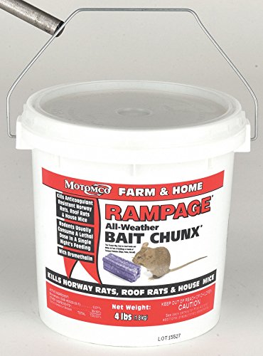 Rampage Rodenticide, Purple Chunks, 4 lb. Pail Purple 22249-1 Each