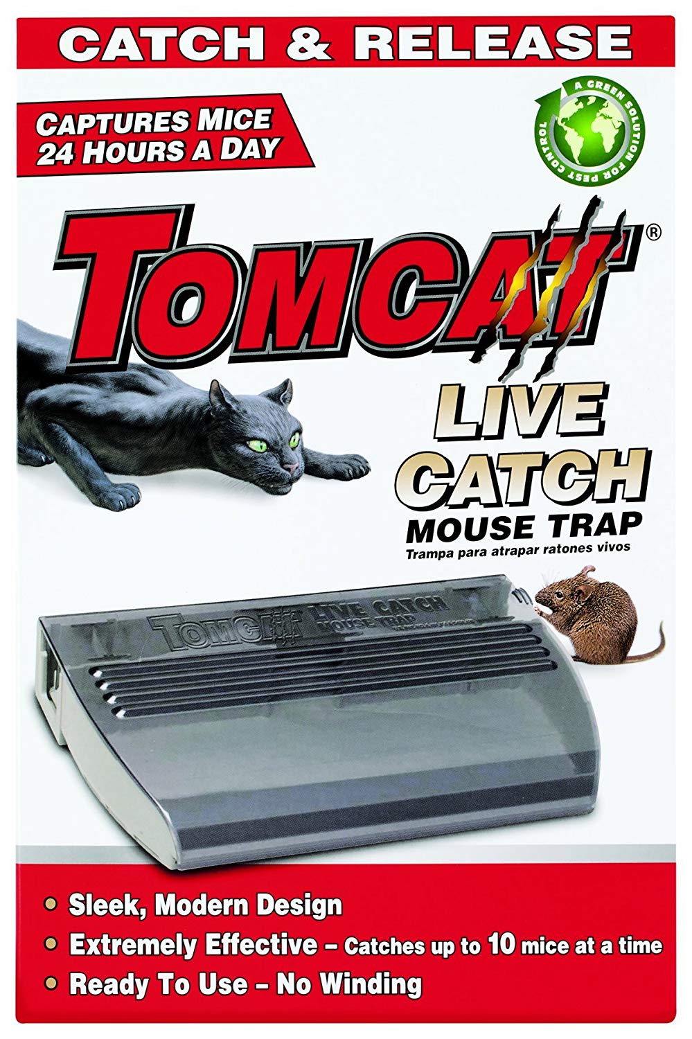 Tomcat Live Catch Mouse Trap Multiple Mouse Size