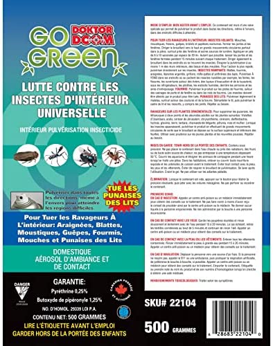 Gogreen Multi-Purpose Indoor Insecticide: Doktor Doom Go Green Insect Control II